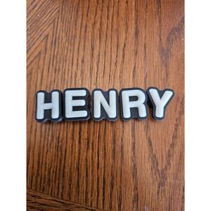 Henry Name Croc Charms  Jibbitz: Shoe Gem
